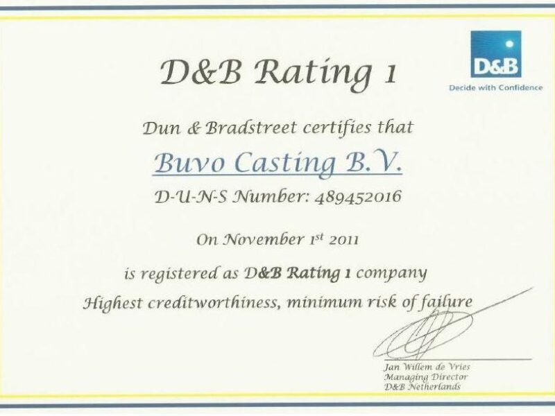 Dun & Bradstreet Rating 1